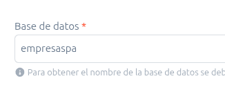 Base de datos configurada en BillMySales