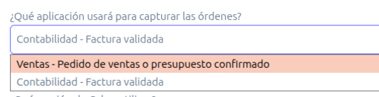¿Qué aplicación usará para capturar las órdenes?
