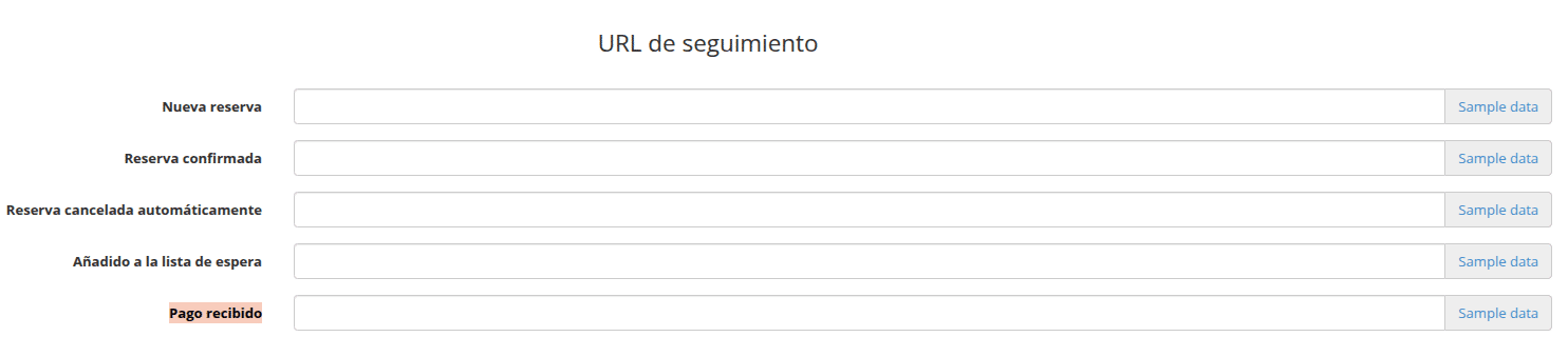 Configuración de la URL en Planyo