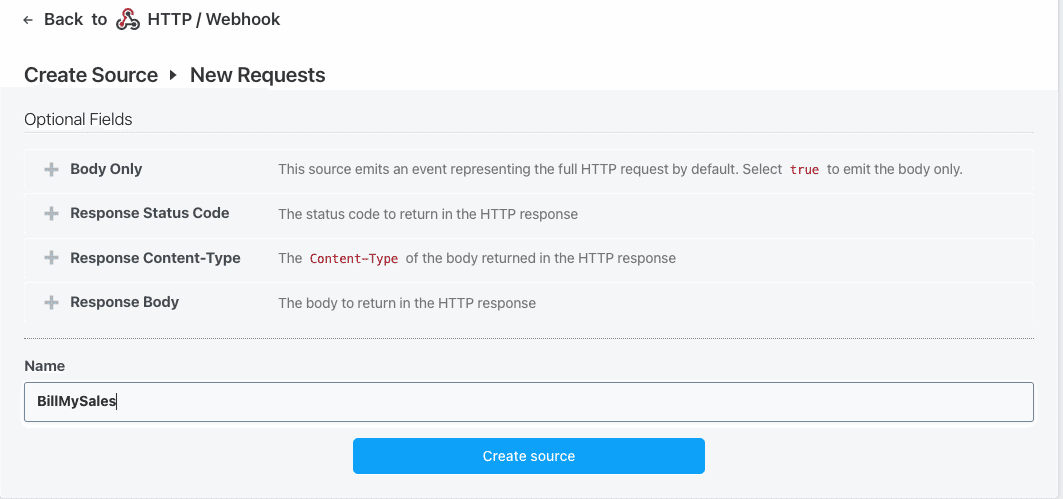 Crear source con nombre