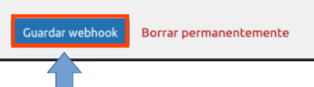 Guardar webhook