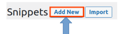 Add New Snippet