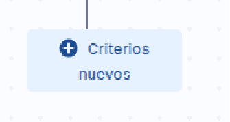 Botón de Criterios nuevos