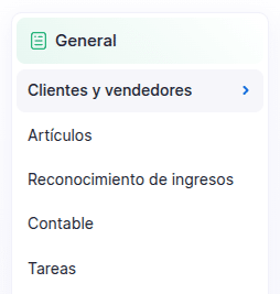 Opción de clientes y vendedores